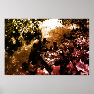 Poster Restaurant Vintage Chine Canton