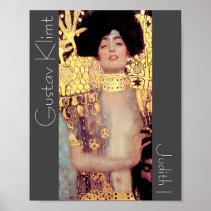 Poster Restauré Judith I Holofernes Gustav Klimt Nouveau