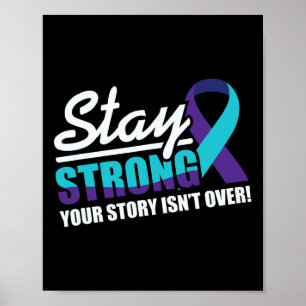 Poster Rester forte Sensibilisation au suicide Santé ment