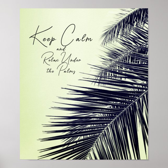 Poster Restez au calme et détendez-vous sous le Palms Bea (Devant)