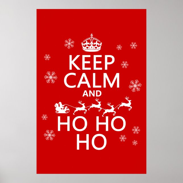 Poster Restez au calme et Ho Ho Ho (Devant)