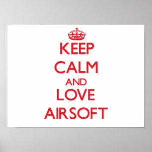 Poster Restez calme et aimez Airsoft