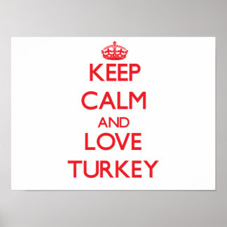 Poster Restez calme et amoureux Turquie