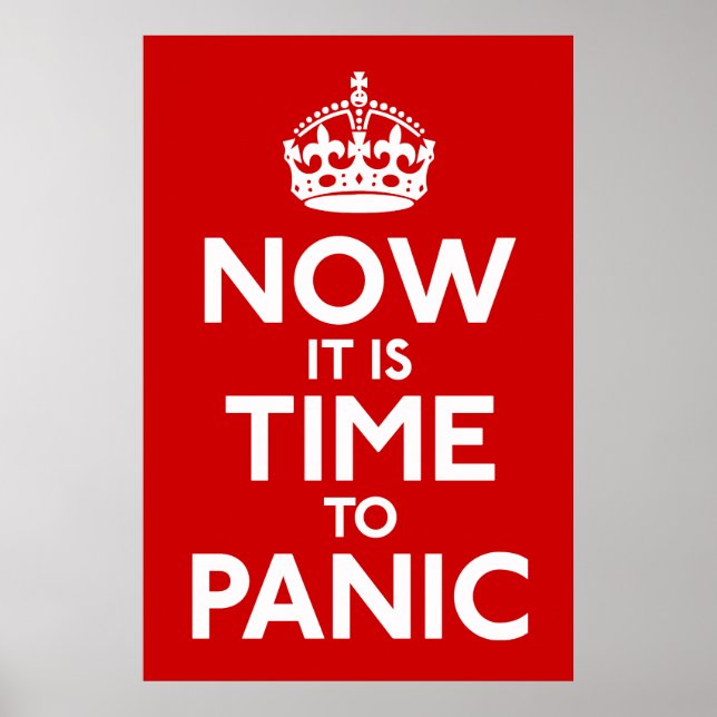 Poster Restez calme et continuez à imprimer votre parodie (Devant)