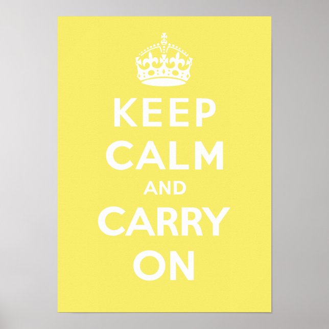Poster Restez calme et continuez sur LEMON MERINGUE (Devant)