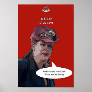 Poster Restez calme et faites semblant de savoir ce que v