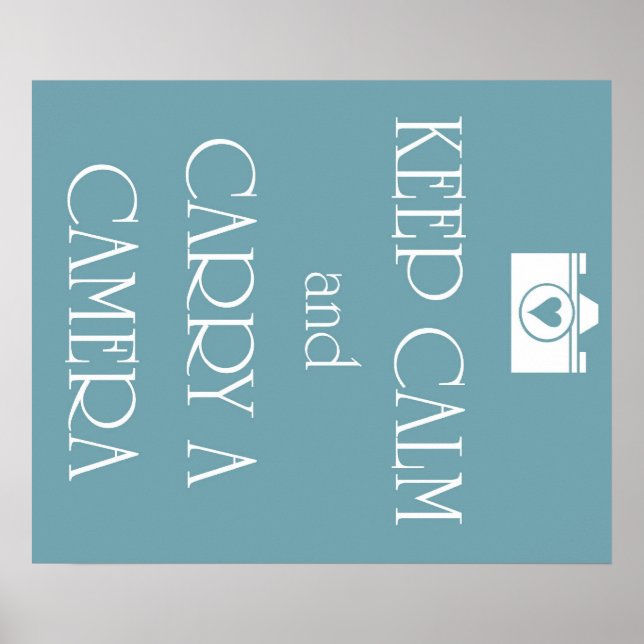 Poster Restez calme et portez une caméra (Devant)