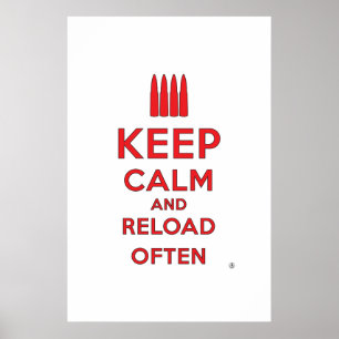 Poster Restez calme et rechargez