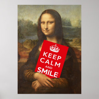Poster Restez Calme Et Souriez