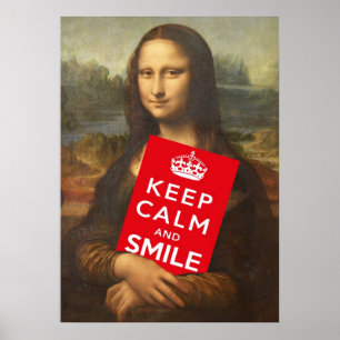 Poster Restez Calme Et Souriez