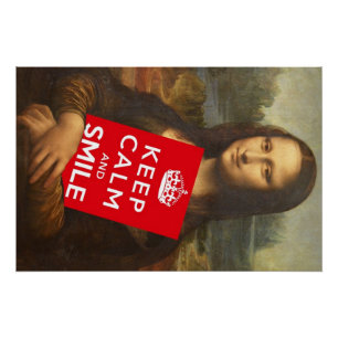 Poster Restez Calme Et Souriez