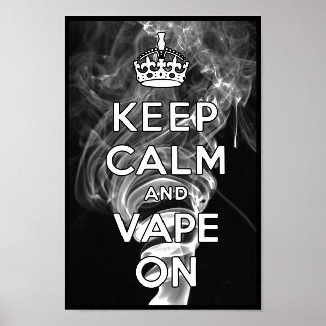 Poster Restez Calme Et Vaporisez (Devant)