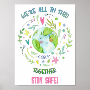 Poster Restez en sécurité