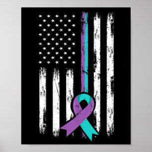 Poster Restez en vie Problèmes Suicide Prévention