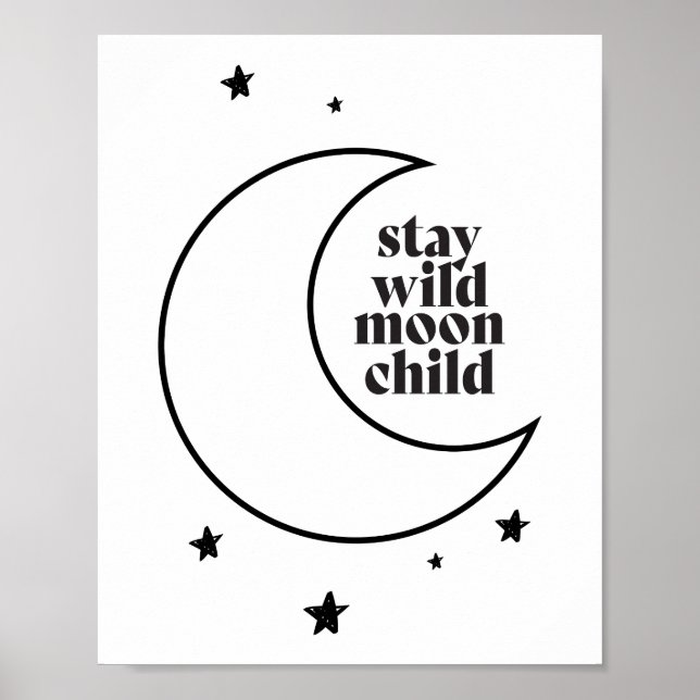 Poster Restez enfant de la lune sauvage (Devant)