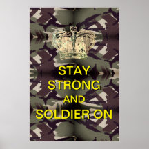 Restez forts et le soldat en marche
