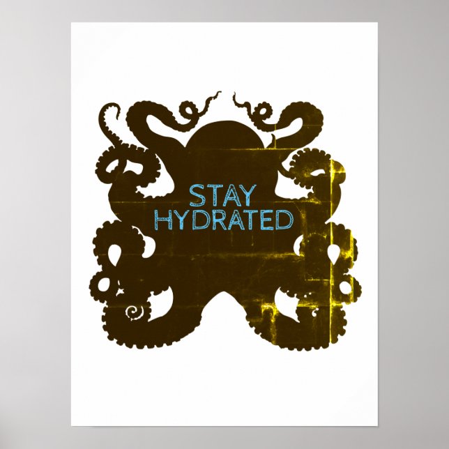 Poster Restez hydraté (Devant)