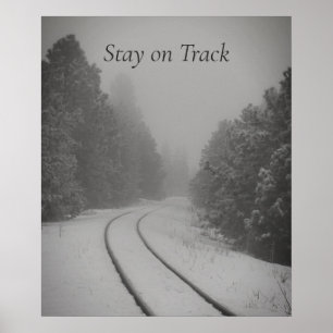 Poster Restez sur la piste Winter Woods