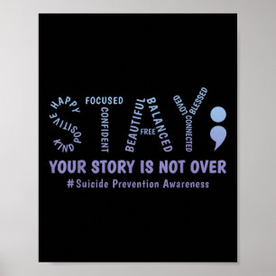 Poster Restez Votre Histoire N'Est Pas Sur Le Suicide En 