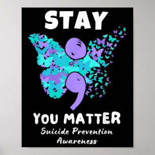 Poster Restez votre papillon de sensibilisation à la prév