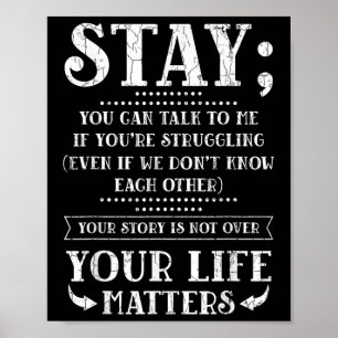 Poster Restez votre vie S Suicide Prévention