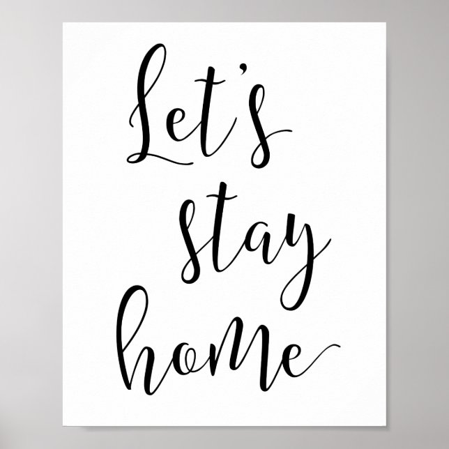 Poster Restons à la maison (Devant)