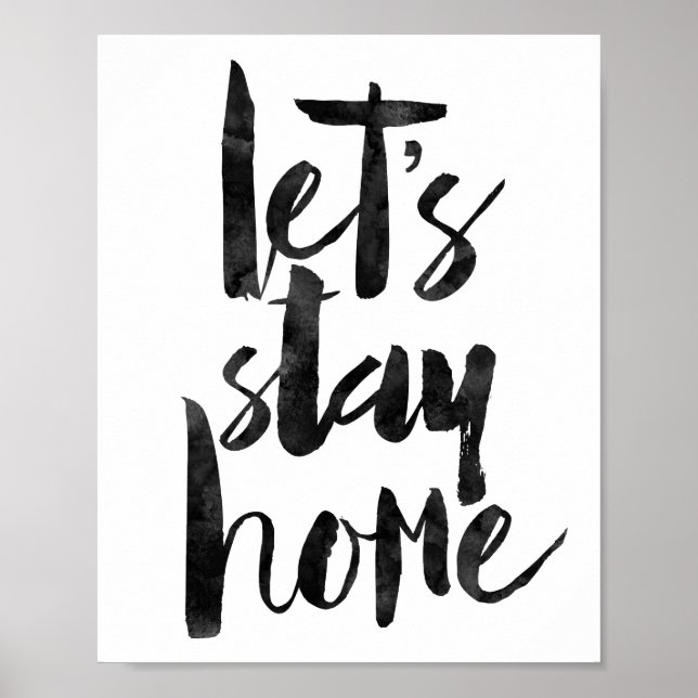 Poster Restons à la maison (Devant)