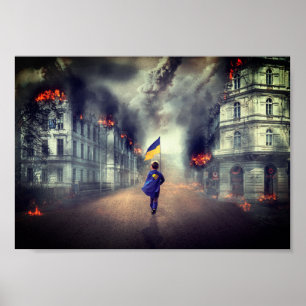 Poster Restons libres UKRAINE