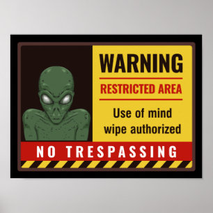 Poster Restricted Alien Base