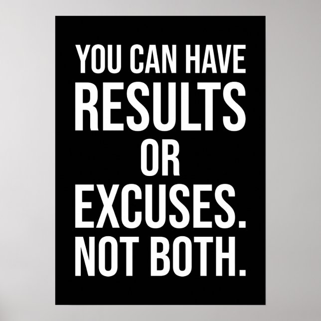 Poster Résultats et exemples - Motivation du succès (Devant)