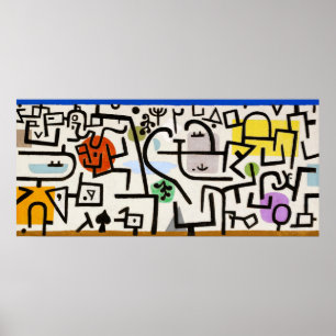 Poster Résumé captivant : Port riche par Paul Klee