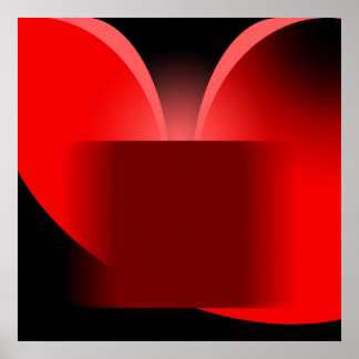 Poster Résumé Luxe Rouge avec Noir AP0004