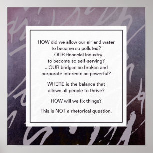 Poster Résumé Violet Sauver la Planète Terre Motivationne