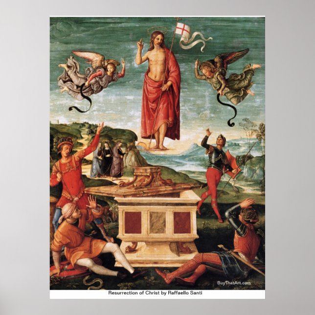 Poster Résurrection du Christ par Raffaello Santi (Devant)