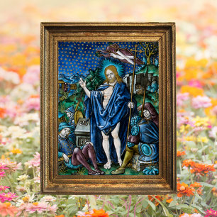 Poster Résurrection religieuse catholique de Pâques