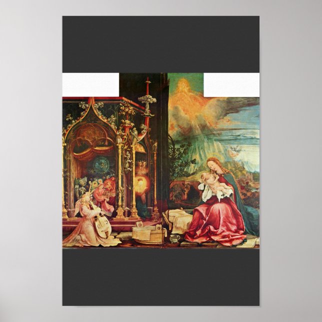 Poster Retable Isenheim Anciennement Le Retable Principal (Devant)