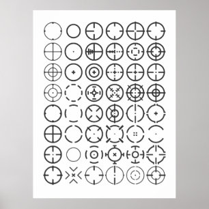 Poster ⌖ Réticules Crosshair