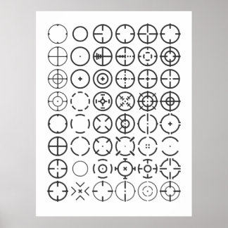 Poster ⌖ Réticules Crosshair