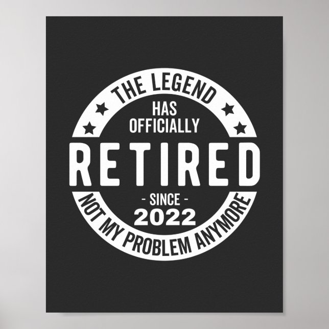 Poster Retired (Devant)