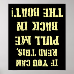 Poster Retirez-moi dans le bateau