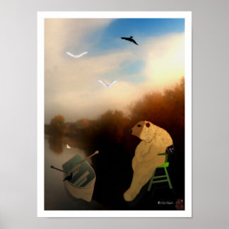 Poster Retour à l'affiche de design créatif de Nature Lee
