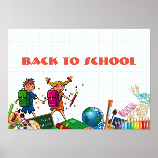 Poster Retour à l'affiche scolaire (Devant)