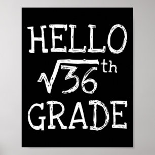 Poster Retour À L'École 6E Carré Racine De 36 Math Ki