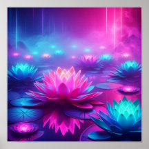 Retour à l'école Dreamlike Neon Lotus Glow