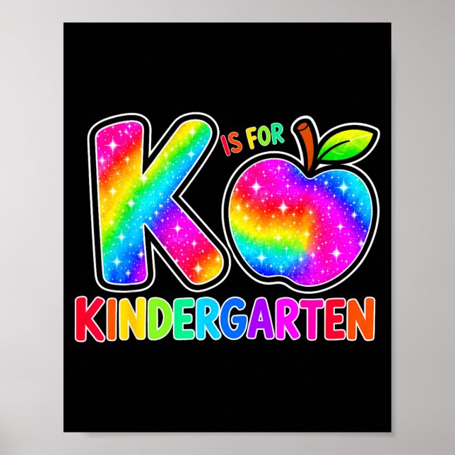 Poster Retour à l'école f est pour l'arc-en-ciel de la ma (Devant)