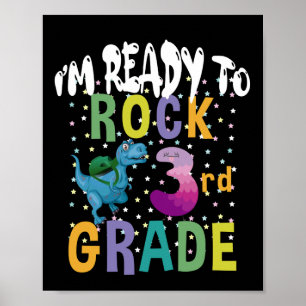 Poster Retour à l'école Je suis prêt à écraser 3e année D