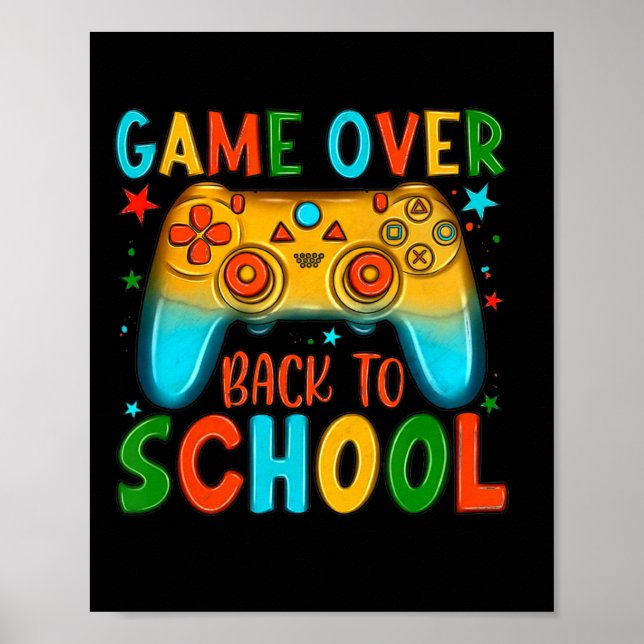 Poster Retour À L'École Jeu Amusant Sur L'Étudiant (Devant)
