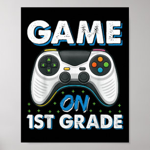 Poster Retour À L'École Jeu Sur 1Ème Année Jeu Amusant Ga