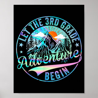 Poster Retour à l'école, que l'aventure de 3e année comme