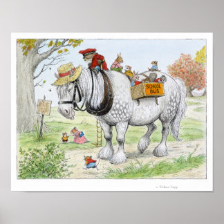 Poster Retour à l'impression scolaire